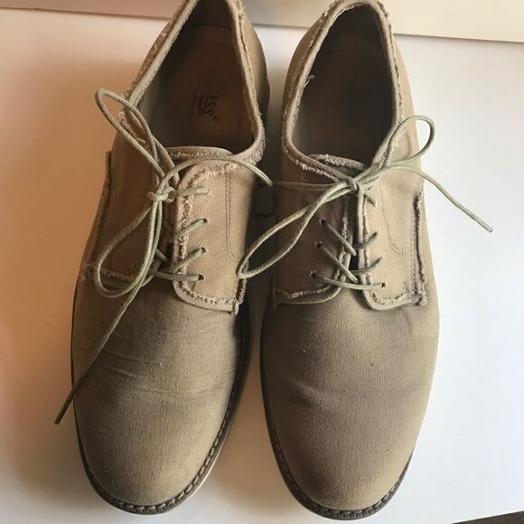 Men's Bass Buck Oxfords Size 11.5 In Tan - Picture 1 of 5
